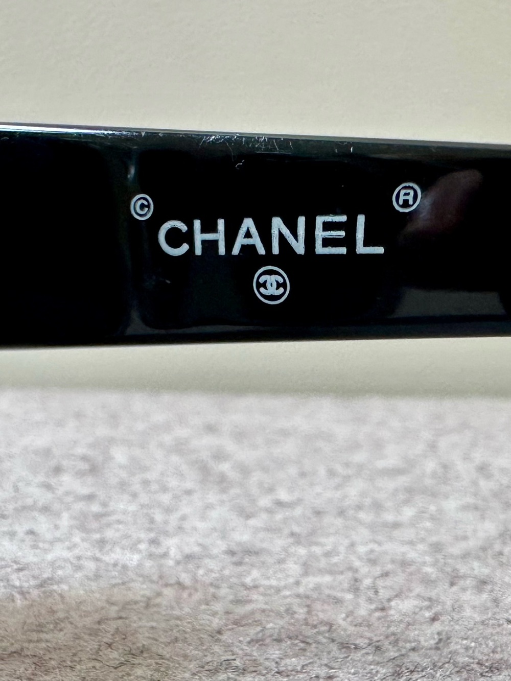 CHANEL authentic VTG 1990s 08849 oversized hexagon black+white sunglasses - Picture 7 of 13